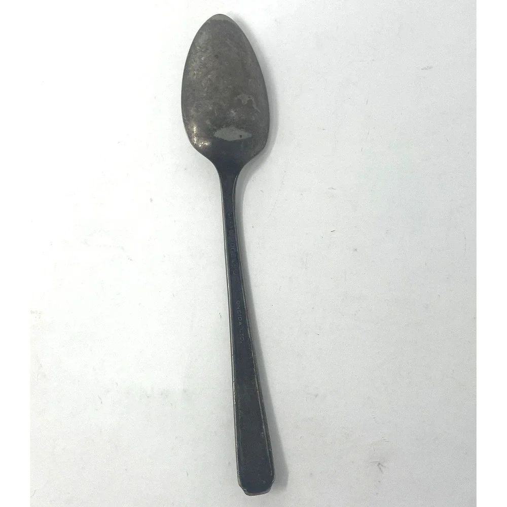 Vintage Silverplate Spoons Lot of 3 Rogers Bros Oneida 1847‎ 1881 Floral Ornate